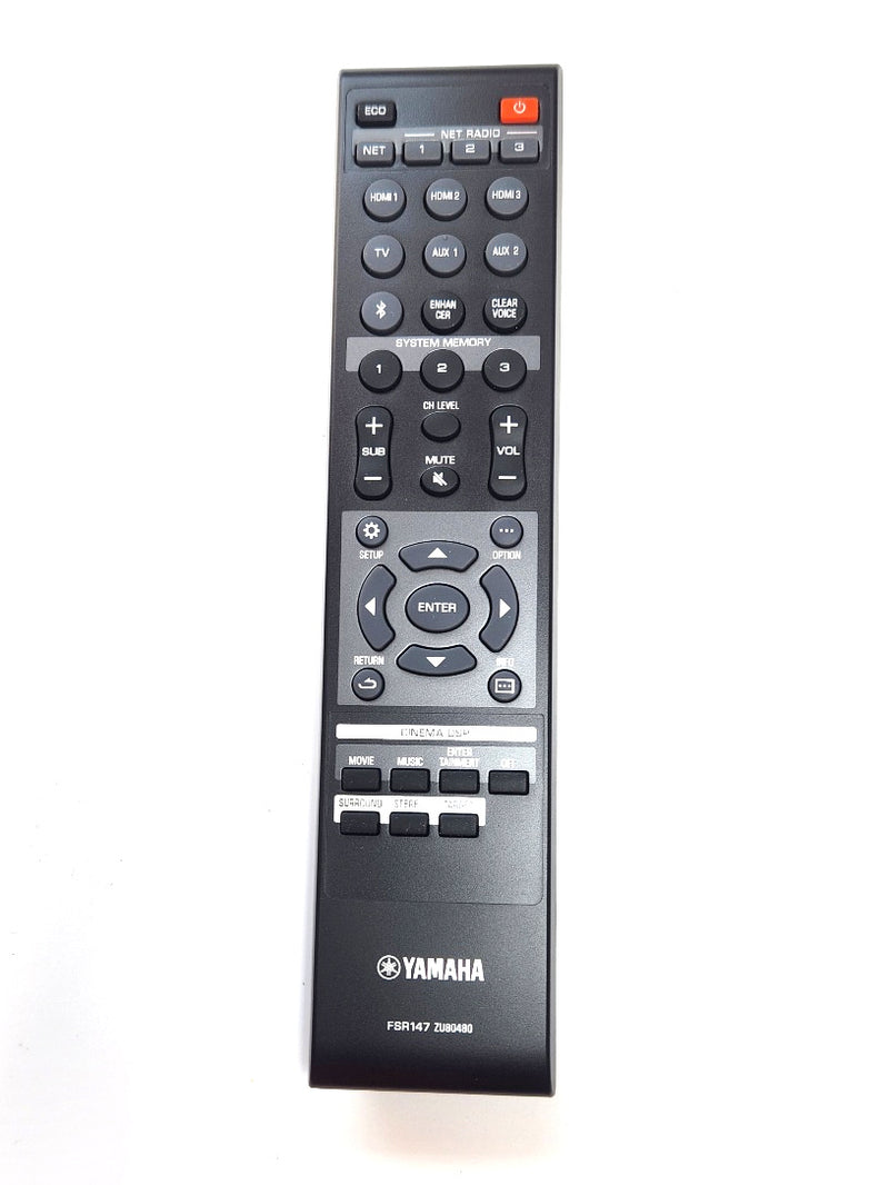 Yamaha OEM Remote Control ZU80480, FSR147 for Yamaha Receivers
