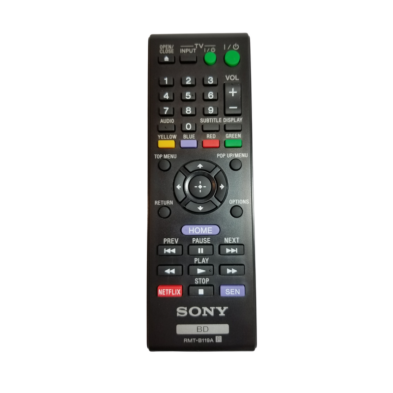 Sony OEM Remote Control RMT-B119A for Sony Blu-Ray Players - Awesome Remote Controls